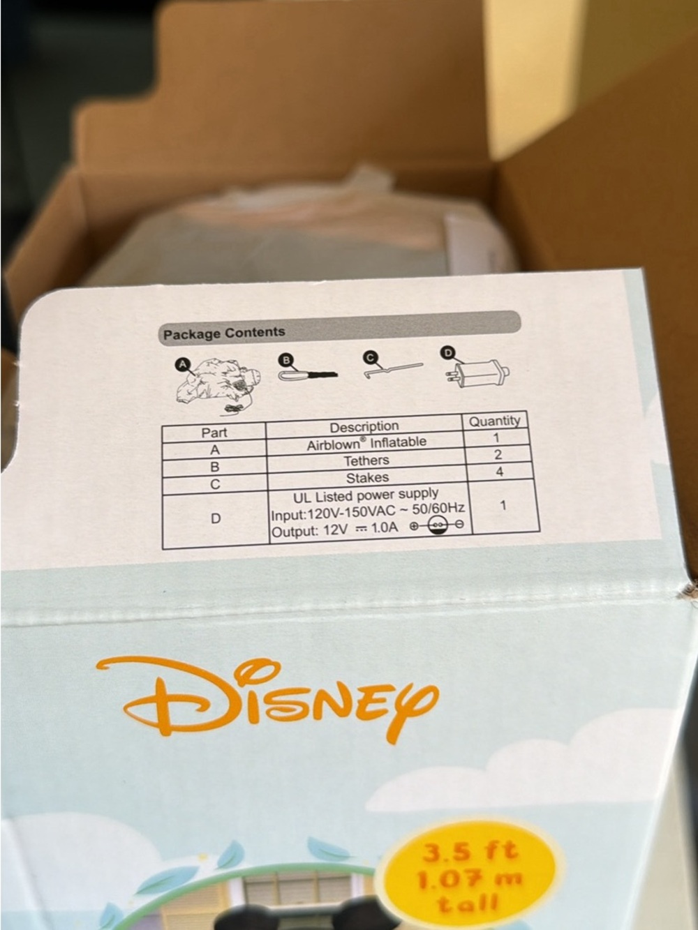 Disney Mickey Mouse Inflatable Decoration - Picture 4 of 4